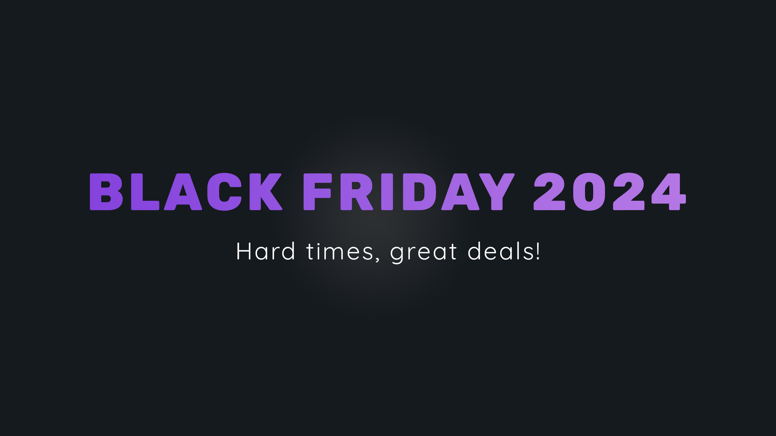 Black Friday 2024 Sale