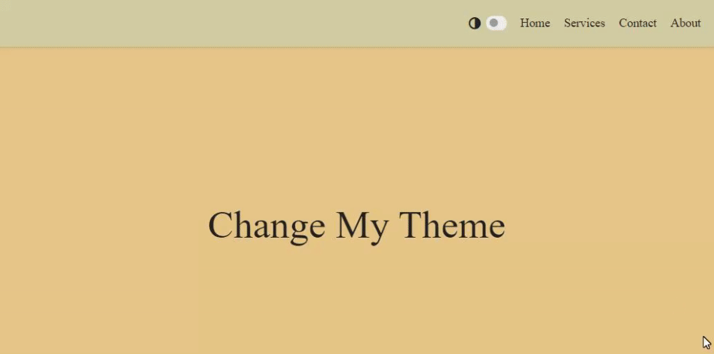 Switching between dark and light mode works on the website