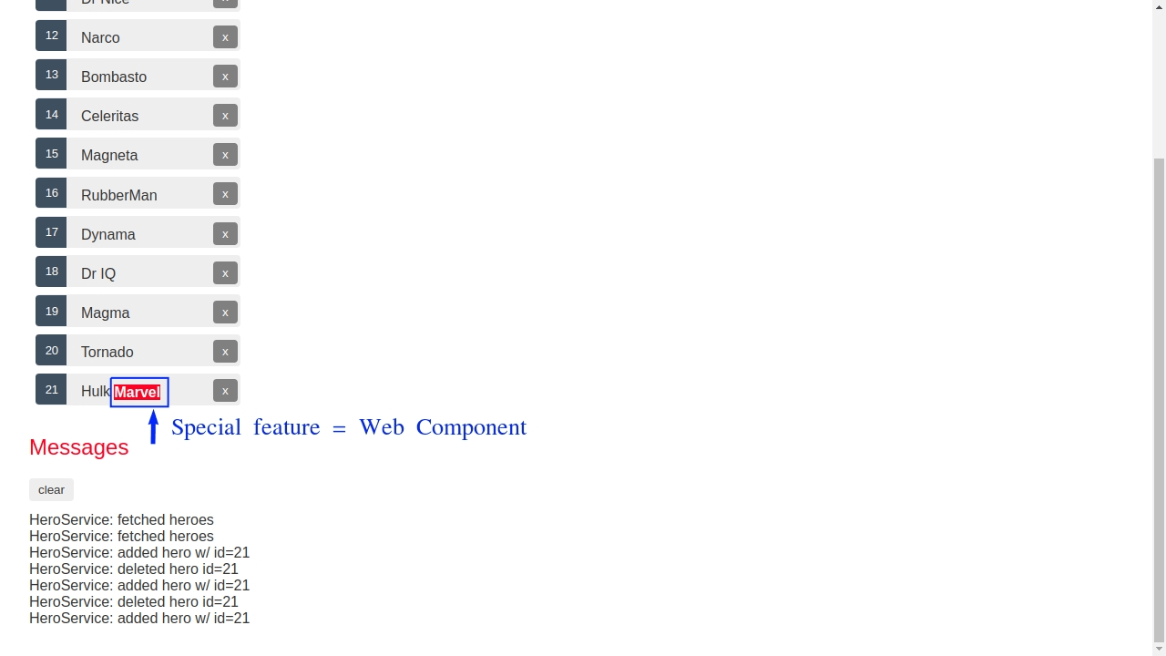 Our new hero was added to the list of heroes