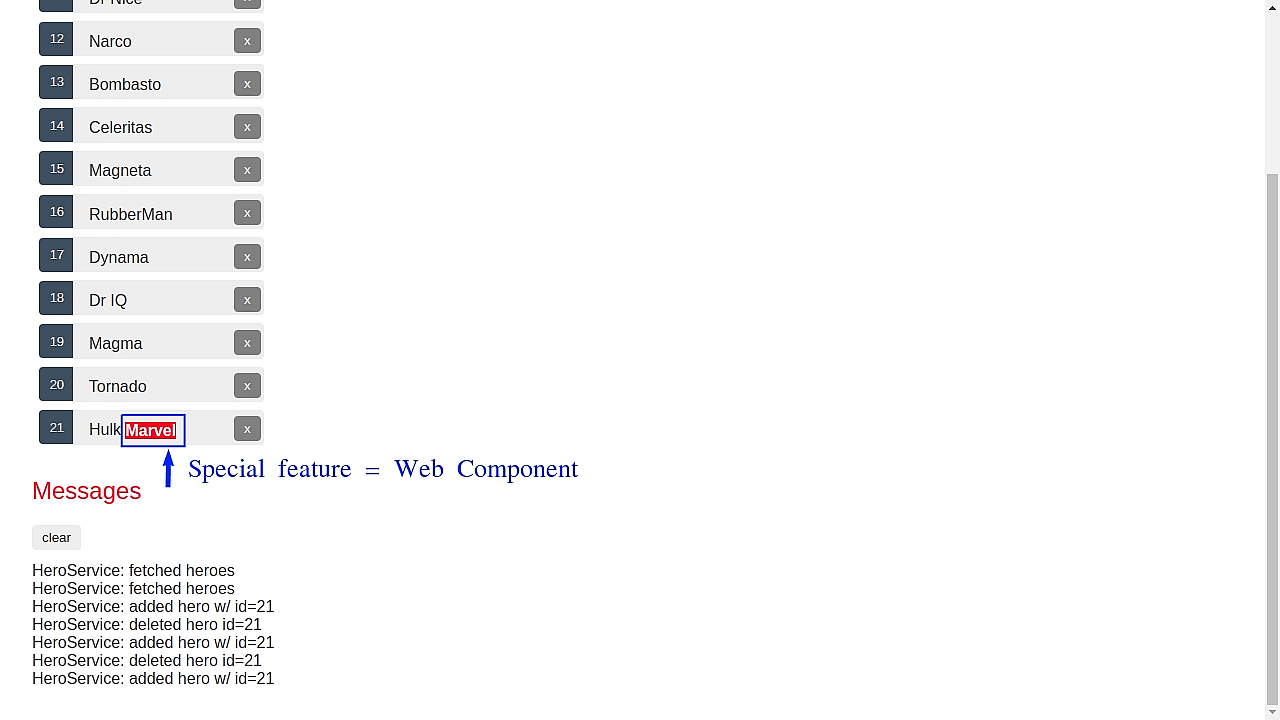 Our new hero was added to the list of heroes