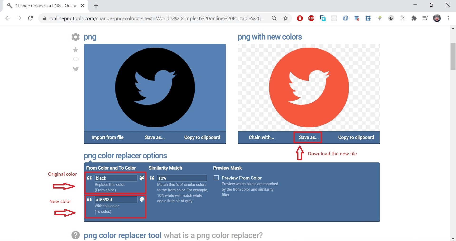 More icon color adjustments