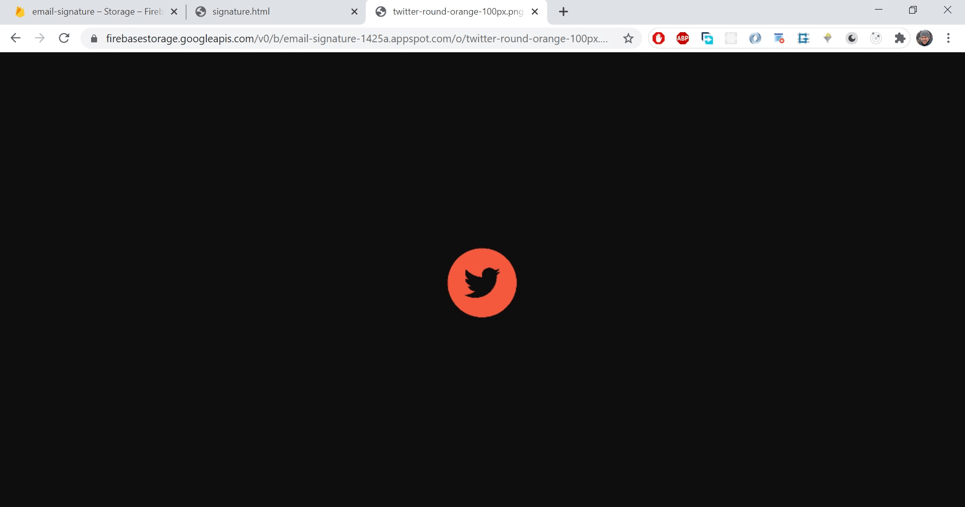 If you grabbed the correct link, you should now see the icon