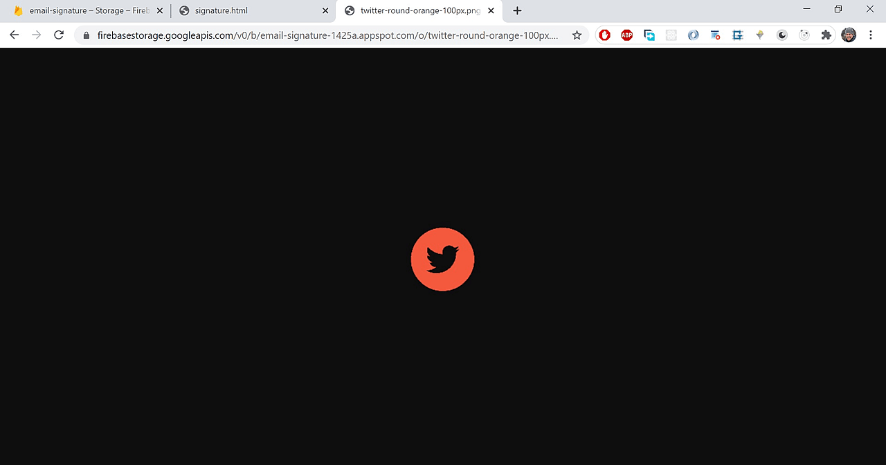 If you grabbed the correct link, you should now see the icon