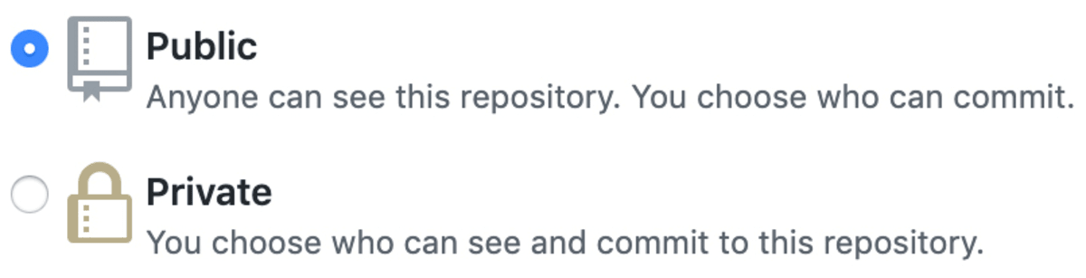 GitHub private or public repo
