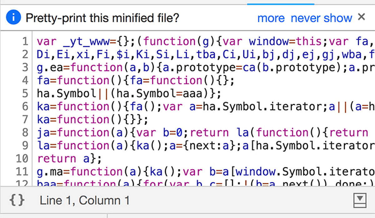 This code looks pretty unreadable - but is it?