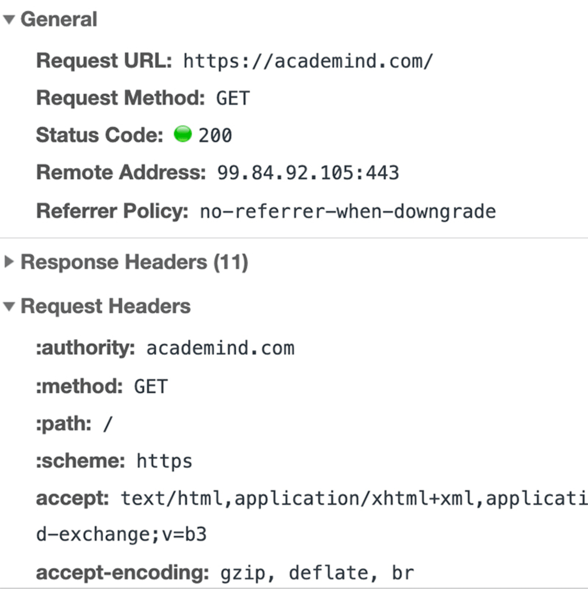 A request is a bunch of information sent to a server.
