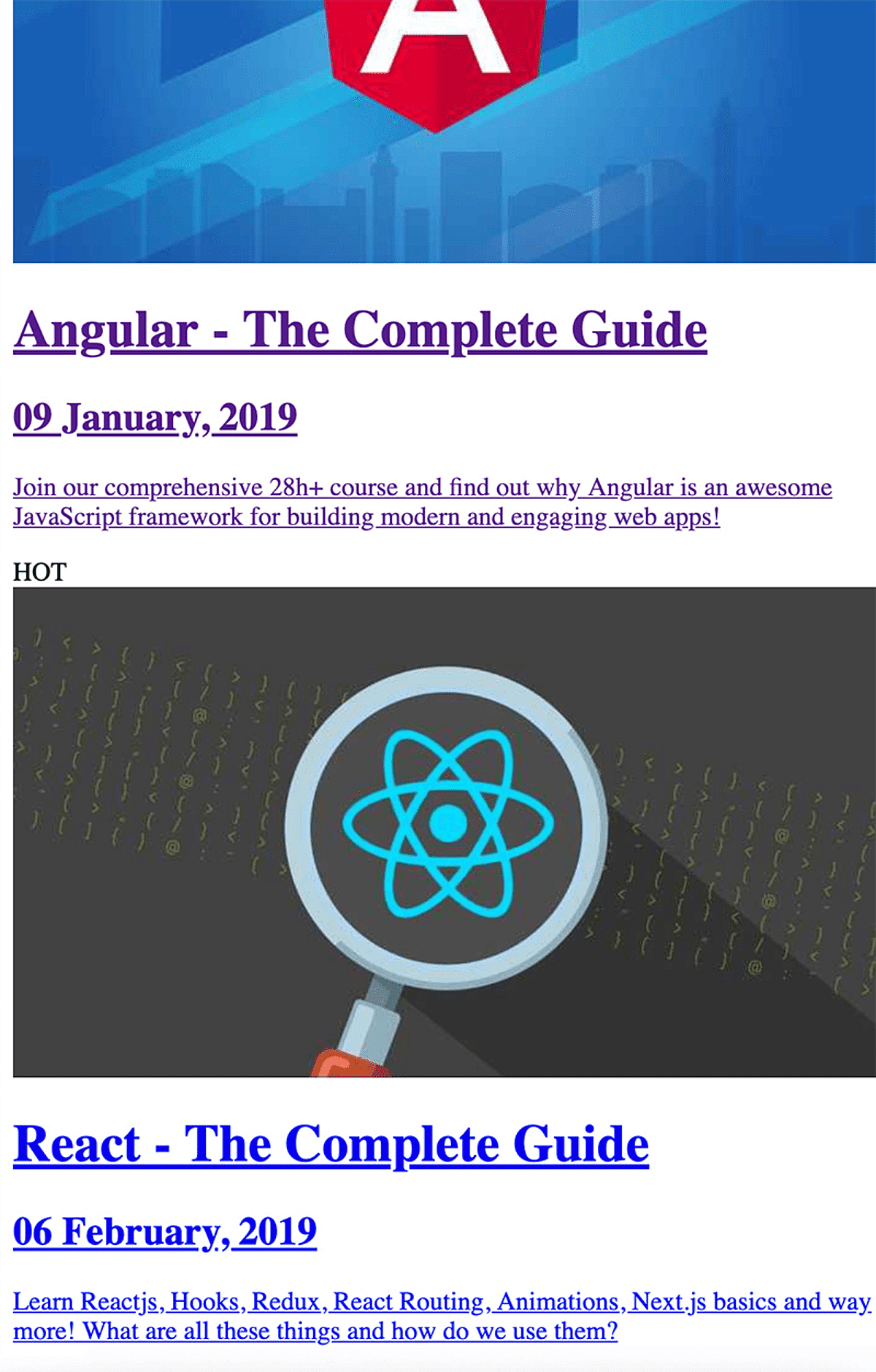 Without any styling, a page doesn't look too pretty.