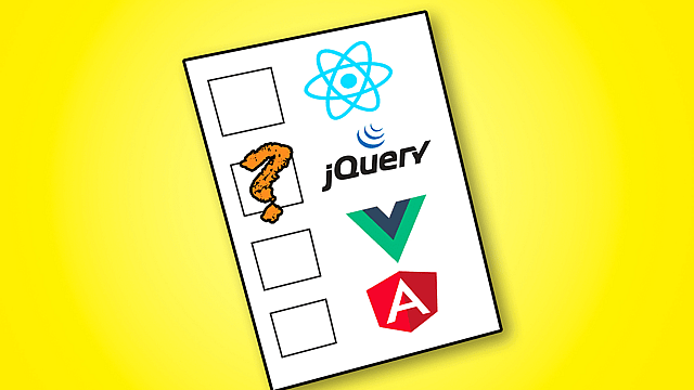 Article thumbnail for jQuery's Future with Angular, React & Vue