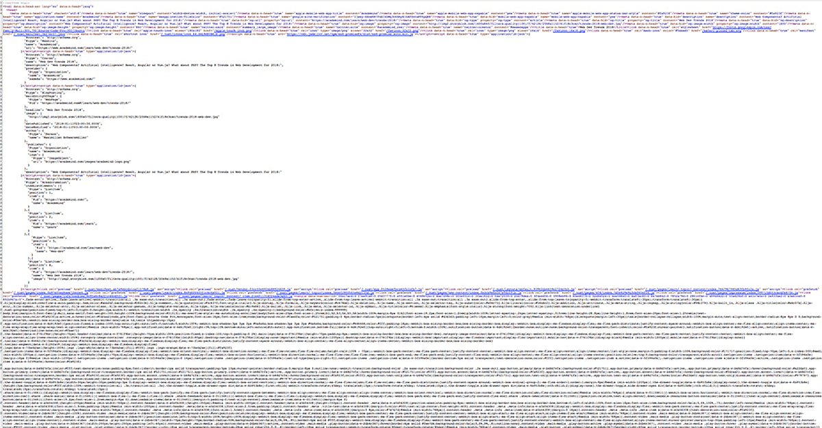 So much content for the crawler!