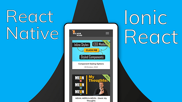 Article thumbnail for React Native vs Ionic React