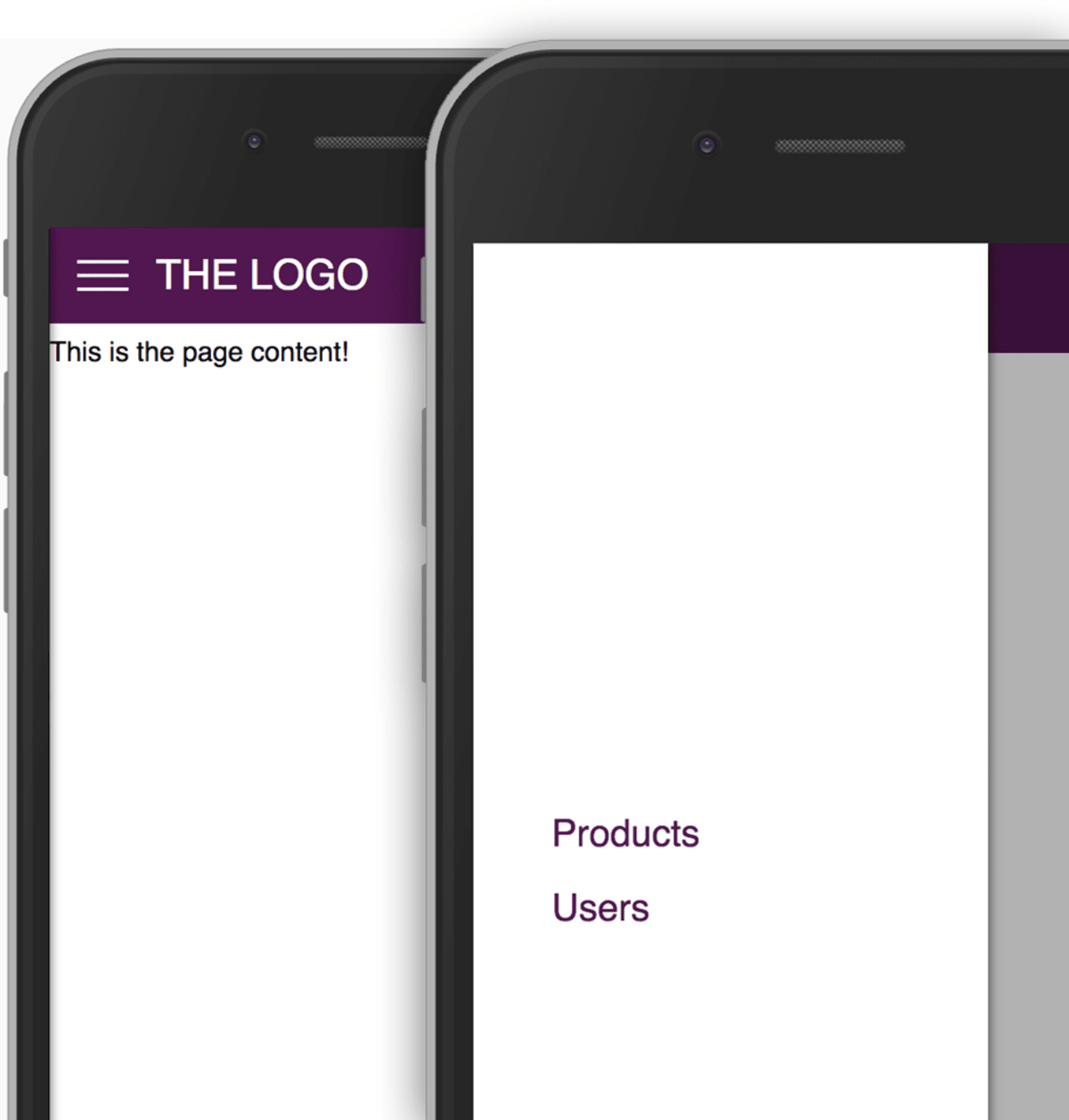 A button-triggered side-drawer built with React.js.