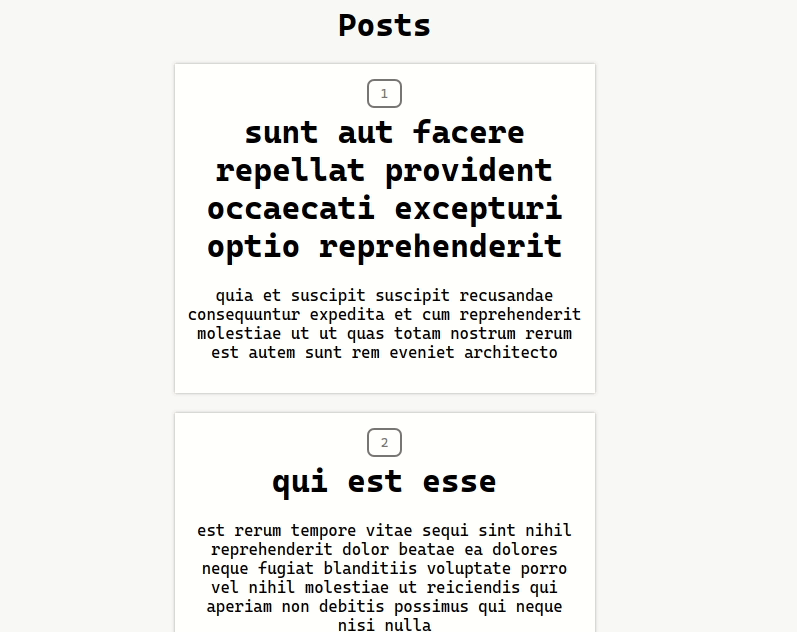 Our pagination component in action.