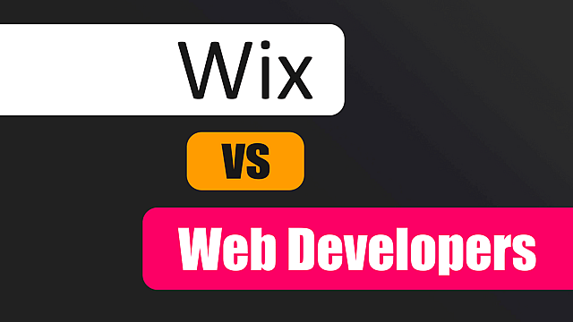 Article thumbnail for Wix vs Web Developers